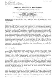 Kualalumpura ir pazīstama ar kpj kajang specialist hospital. Pdf Ergonomics Study Of Public Hospital Signage