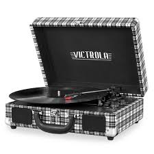 Most relevant best selling latest uploads. Victrola Bluetooth Suitcase Record Player With 3 Speed Turntable Black White Walmart Com Walmart Com