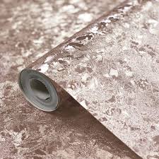 Velvet Crush Foil Rose Gold Wallpaper Glitter Wallpaper Bedroom Crushed Velvet Wallpaper Rose Gold Wallpaper
