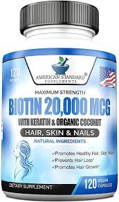 However, people with biotin deficiencies and those who are pregnant or breastfeeding may require biotin. Buy Biotin 20 000mcg With Keratin Organic Coconut And Zinc Hair Growth Supplements Biotin Supplements Healthy Hair Skin Nails For Adults No Filler No Stearate 120 Vegan Capsules 120 Day Supply Online