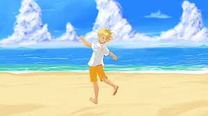 Beautiful naruto hd wallpapers for desktop 1920x1080 full hd: Hd Wallpaper Kid Uzumaki Naruto Wallpaper Sea Beach Art Anime One Person Wallpaper Flare