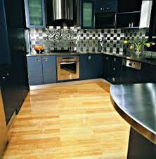 basement flooring: engineered bamboo