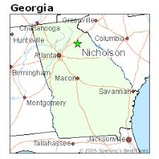 how far is nicholso ga