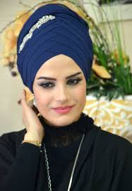 Aise Tesettur Lacivert Tasli Sifon Drapeli Bandana Abiye Sal Head Wraps Turban Style Head Wrap Scarf
