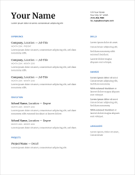 Select a professional template to begin creating the perfect resume. 25 Resume Templates For Google Docs Free Download