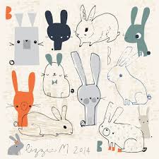 Lizzie Mackay Bunnies Rabbit Illustration Animal Illustration Bunny Art