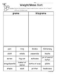 grams and kilograms worksheets teaching resources tpt