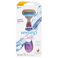 Clinically proven lasting hydration for up to 2 hours after shaving. Schick Hydro Silk Razor Clicks