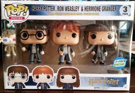 Harry Ron Hermione 3 Pack Pop Vinyls Harry Potter Pop Figures Harry Potter Pop Harry Potter Pop Vinyl