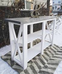 Ana White Plans Console Table Diy Diy Console Table Build Like A Girl Shan Farmhouse Console Table Modern Farmhouse Furniture Modern Rustic Furniture