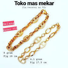 Emas antam bisa dibeli langsung di unit bisnis antam yang berada di kawasan pulogadung, jakarta timur. Gelang Rantai Emas Asli Kadar 375 Shopee Indonesia