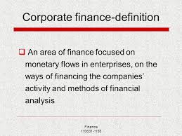 Finance synonyms, finance pronunciation, finance translation, english dictionary definition of finance. Finance Corporate Finance Methods Of Financing Enterprises Ppt Download