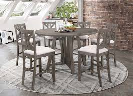 Round counter height table in black and cherry. Bar Tables Coaster Fine Furniture