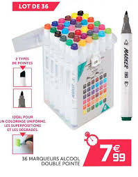 Offre 36 Marqueurs Alcool Double Pointe Chez Gifi Podemos decorar envases de porcelana utilizando marcadores permanentes y alcohol. 36 marqueurs alcool double pointe chez gifi