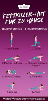 Haltet euch nicht aktiv am kopf fest, da ihr euch dabei schnell verspannungen im nackenbereich zu ziehen könnt. Hiit Schnell Fett Verbrennen Mit Kurzen Intensiven Intervallen In 2021 Training Zu Hause Fitnessubungen Sport Nach Geburt