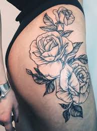 Black Full Rose Hip Tattoo Ideas At Mybodiart Com Hip Tattoos Women Thigh Tattoos Women Hip Thigh Tattoos