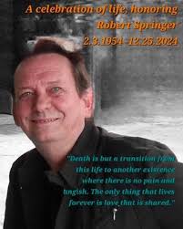 Please join us Friday, January 10th at 5pm at the St. Lucie Draft House to  celebrate the life of Robert “Rob”Springer