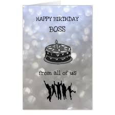 Birthday Card For Boss Large Happy Birthday Boss Design Card Zazzle Com Happy Birthday Boss Download Birthday Cards Birthday Cards