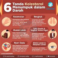 Selalunya mereka tidak menyedari mereka mempunyai masalah ini sehingga aterosklerosis yang berkaitan dengan kolesterol membawa kepada penyempitan arteri yang ketara dan mengakibatkan kerosakan pada hati atau otak mereka. Linisehat Com On Twitter Teman Sehat Kolesterol Yang Tinggi Merupakan Kondisi Yang Perlu Kita Waspadai Karena Berisiko Menimbulkan Berbagai Macam Penyakit Yang Membahayakan Bahkan Dapat Menyebabkan Kematian Yuk Simak Tanda Kolesterol Menumpuk Dalam