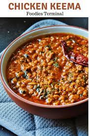 Chicken Keema Curry Chicken Keema Recipe Video Foodies Terminal Recipe Keema Recipes Chicken Keema Indian Food Recipes