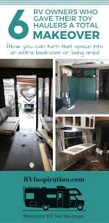 Incredible Toy Hauler Garage Transformations Rv Inspiration Garage Transformation Incredible Toy Toy Hauler