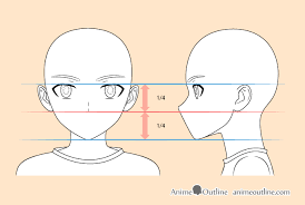 Draw basic lines denoting the proportions of the figure. 8 Step Anime Boy S Head Face Drawing Tutorial Animeoutline