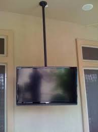 Ceiling Hung Tv Google Search Wall Mounted Tv Tv Wall Hanging Tv