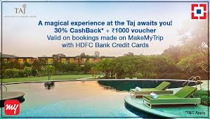 This offer is valid up till 31st december 2019. Hdfc Bank On Twitter Indulge In Exotic Luxuries At The Taj Thanks To Exclusive Offers From Makemytrip Only With Hdfc Bank Credit Cards Https T Co Wkq2kqymbl Https T Co 2zfojp1f57