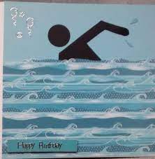 Snippets By Design A Thank You Card For A Swimming Instructor Birthday Cards For Boys Birthday Cards Birthday Cards For Men