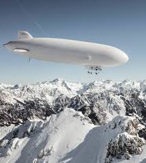 Fabian Lentsch world's first Zeppelin ski drop – video