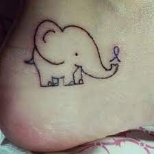 Purple Elephant Tattoo Novocom Top