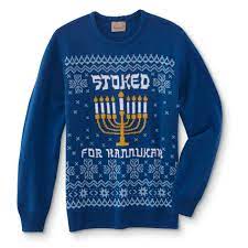Submitted 1 year ago by hanukkahhalpern. Roebucks Young Men S Ugly Hanukkah Sweater Stoked