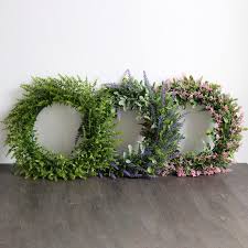 Get it as soon as wed, jun 9. Topiary Wreaths Extra Large Artificial Lavender Door Wreath Meadow Flower Decor Ebay