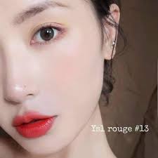 Son YSL Rouge Pur Couture màu 13 đỏ cam mini