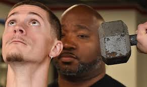 Trainer Anthony Comer helps stabbing survivor Corey Andrade recover