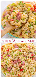 Feb 24, 2019 · pasta (duh!) pasta salad dressing. Italian Macaroni Salad Baker By Nature