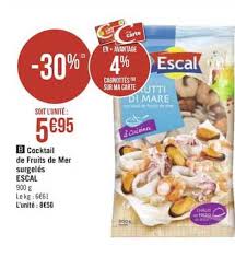 Offre Cocktail De Fruits De Mer Escal 30 De Reduction Immediate Chez E Leclerc