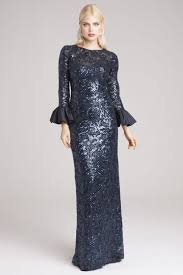 Long Bell Sleeve Sequin Sheath Gown In 2020 Mother Of The Bride Dresses Gowns Dresses With Sleeves