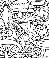 Coloring pages are a fun way for kids of all ages to develop creativity, focus, motor skills and color recognition. Trippy Mushrooms Coloring Pages Coloring4free Coloring4free Com