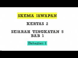 Tingkatan 5 bab 1 sinopsis. Skema Jawapan Sejarah Spm K2 Tingkatan 5 Bab 1 Bahagian 1 Youtube