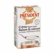 It is perfect for long reductions and keeps a homogeneous and stable consistency after freezing and. President Uht Cooking Cream 1ltr Cream Whipping Cream Butter Cream Fresh Food Categories Sharjah Co Operative Society