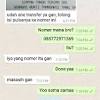 Transfer pulsa ke rekening : 1
