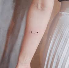 Tiny Birds On A Wire Tattoo 60 Tiny Tattoos To Inspire Your Next Ink Part 2 Page 4 Of 6 Tattoo In 2020 Tiny Bird Tattoos Bird Tattoo Wrist Two Birds Tattoo