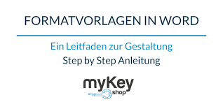 Decided to drastically improve the visual design of all of their the most widely used office application microsoft word received notable upgrades in office. Formatvorlagen In Word Erstellen Mykey Software