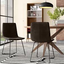 Browse a large selection of dining room chairs, including metal, wood and upholstered dining chairs in a variety of colors for your kitchen or dining area. Modern Contemporary Dining Chairs With Black Legs Allmodern