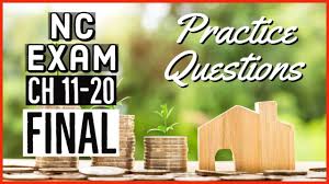 Nc Real Estate Exam Final Review Ch 11 20 Questions Youtube