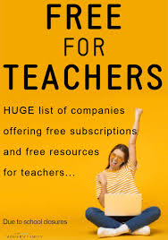 Free For Teachers List Of Companies Offering Free Subscriptions Now In 2020 Online Teaching Resources Teacher Resources Online Teaching