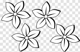 Vector modern seamless sacred geometry pattern flower of life, black and white abstract geometric background, subtle pillow print, monochrome retro texture, hipster fashion design. Black And White Flower Clip Art Symbol Simple Flowers Transparent Png