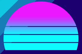 Download Retrowave Neon Sunset Background Graphic By Atlasart Creative Fabrica SVG Cut Files