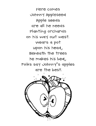 Here Comes Johnny Appleseed Poem The Version We Use In Kindergarten Is S Johnny Appleseed Kindergarten Preschool Apple Theme Activities Preschool Apple Unit